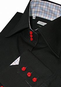 3 button horror collar for giraffes, mens dress shirts